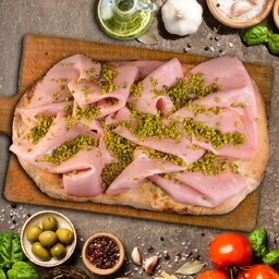 Pinsa MORTADELLA E PISTACCHIO