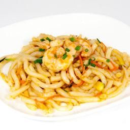 Yakiudon - gamberetti
