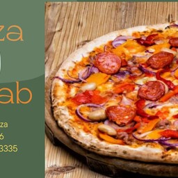 Pizza Kebab e slame e rucola no salse