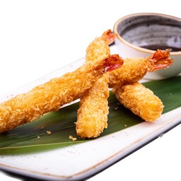 Gamberi in crosta di panko