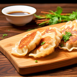 Gyoza di pollo e verdure