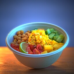 TERIYAKI SALMON POKE'