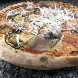 Guanciale, Pecorino Romano, Porcini, Zucchine