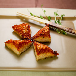 Toast fritto di gamberi