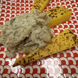 BACCALA' ALLA VICENTINA CON POLENTA