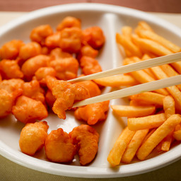 Pollo fritto con patate