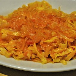 Tagliatelle con friggione