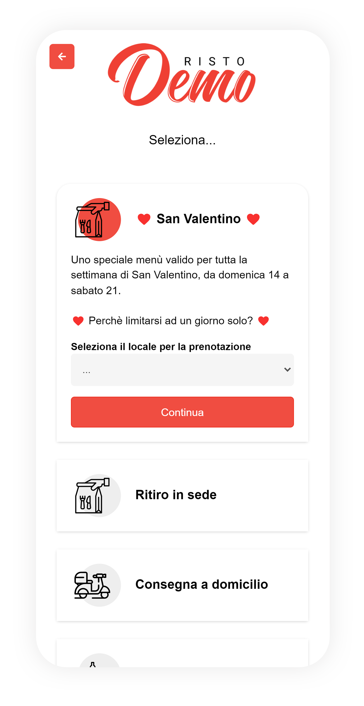 ritiro o consegna