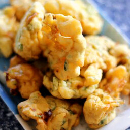 Frittelle zucchine e gamberetti 7 pz