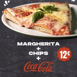 Margherita + chips + COCA-COLA