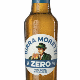 MORETTI - La Zero 33 cl - Birra Analcolica