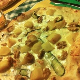 Margherita with Roasted Potatoes, Fresh Sausage and Cheddar