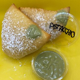 Panzerotto con Crema al Pistacchio