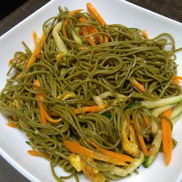 P34 Spaghetti with Te Verde with Vegetables