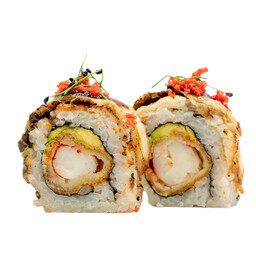 Uramaki con anguilla alla brace. 