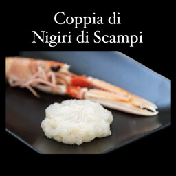 Coppia di Nigiri di Scampi