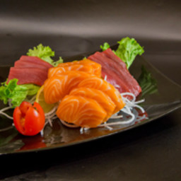 Sashimi Tuna and Salmon