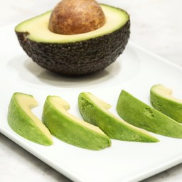 Avocado on the plate